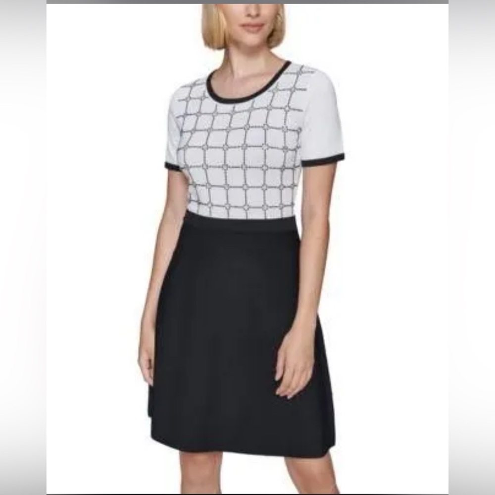 Karl Lagerfled Paris Colorblocked Embellished dress, NWT, Size: XS